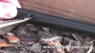 How To Repair Holes in Drip Irrigation Tubing [upl. by Aiuqes]