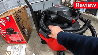 Review of CRAFTSMAN 16 Gallon 65 HP Vacuum with Detachable Leaf Blower [upl. by Hadley]