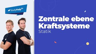 Zentrale ebene Kraftsysteme  Kräfte gesucht Technische Mechanik StudyHelp [upl. by Nivets]