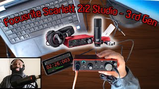 Focusrite Scarlett 2i2 Studio 3rd Gen 🎤  Mobile Studio Recording 🔴  USB Audio Interface 🔥 [upl. by Raff]