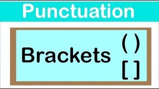 PARENTHESES amp SQUARE BRACKETS  English grammar  How to use punctuation correctly [upl. by Hesta]