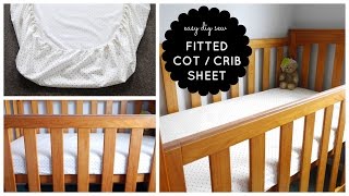 StepbyStep Sewing DIY Baby Cot  Crib Fitted Sheet Tutorial [upl. by Ole]