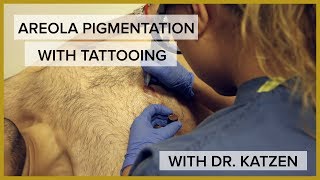 Areola Tattoo Pigmentation Male Patient  Transformation Tuesday with Dr Katzen [upl. by Adraynek]