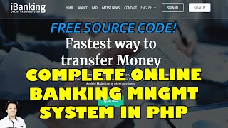 Complete Online Banking Management System in PHP MySQL  Free Source Code Download [upl. by Nileve578]