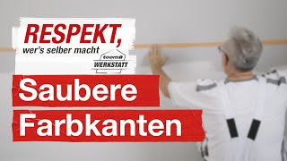 Wände richtig abkleben für Farbkanten und Ränder  toom Werkstatt [upl. by Daberath532]