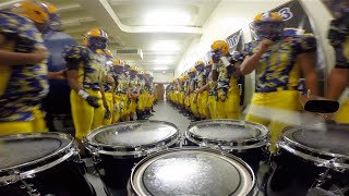 LT Drumline Football Team March Out Tenor Cam [upl. by Katzen]