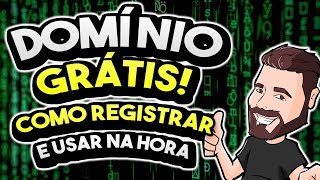 Como Registrar seu Domínio Grátis [upl. by Drooff]