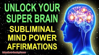 Program Your Mind Power For Extreme Intelligence Subliminal GENIUS Affirmations While You Sleep [upl. by Ahsinad162]