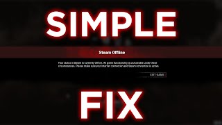 How to fix YOUR STATUS IN STEAM IS CURRENTLY OFFLINE Dead By Daylight [upl. by Llekcir]