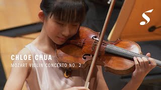 Chloe Chua plays Mozarts Violin Concerto No 2 [upl. by Borszcz]