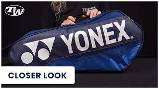 Take a closer look at the Yonex Team Racquet 6 Pack Tennis Bag [upl. by Acina]