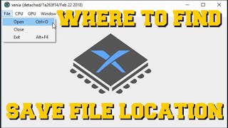 XENIA EMULATOR WHERE TO FIND SAVE FILE LOCATION HOW TO SAVE STATE HOW TO SAVE [upl. by Ffoeg832]