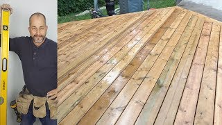 DIY DECK Part 5  Laying Deckboards [upl. by Nesahc]