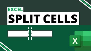 Split Cells in Excel [upl. by Dawn]