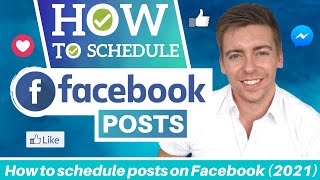 How to Schedule Posts on Facebook 2021 [upl. by Branch]