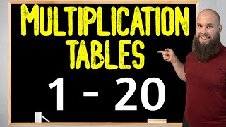 Multiplication Tables 1 To 20  1 To 20 Tables [upl. by Nnairda]