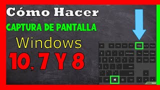 Como Tomar Captura de Pantalla en Computadora ✅ Windows 10 Windows 7 y 8 [upl. by Edelson89]