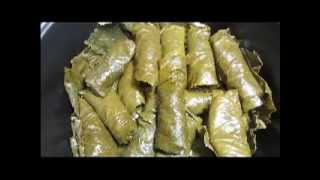 DOLMADES Homemade stuffed grape leaves [upl. by Nylinnej264]