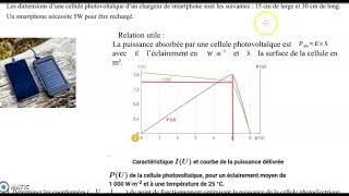 correction exercice type E3C cellule photovoltaïque [upl. by Aropizt]