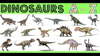 Dinosaurs AZ Fun FactsPicturesSounds  More [upl. by Cormick]