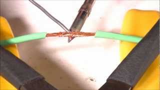 How To Solder  IntroJoining Stranded Wires  Part 1 [upl. by Salter240]