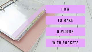 How To Make Dividers With Pockets [upl. by Alegnat314]