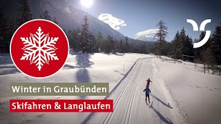 Skifahren und Langlaufen in Graubünden [upl. by Lorollas235]