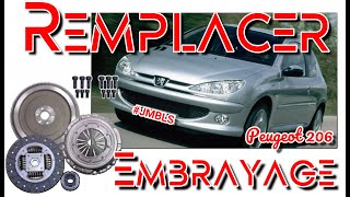 🔩🛠Changer un embrayage sur Peugeot 206🛠🔩 [upl. by Bald310]