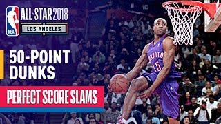 ALL 50Point Dunks In NBA Slam Dunk Contest History [upl. by Brufsky]