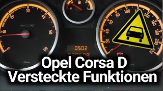 Opel Corsa D Versteckte Funktionen Lead me to the car [upl. by Lieno152]