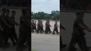 Parris Island boot camp graduation practice [upl. by Iago]