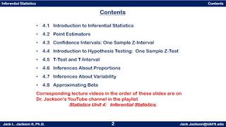 Statistics 41 Introduction to Inferential Statistics [upl. by Pfister]