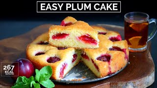 Easy plum cake recipe  Coffee tea cake with plums  Plum torte  Tart with plums  كيكة الفواكه [upl. by Massimo]