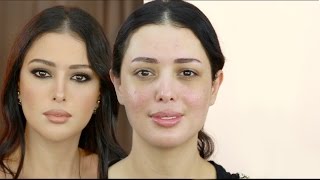 Monica Bellucci transformation Makeup مكياج مونيكا بلوتشي ،حنان النجاده [upl. by Lanoil308]