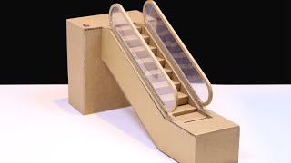 How To Make Escalator From Cardboard DIY Escalator [upl. by Dickie]