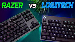 Logitech G Pro X VS Razer Huntsman TE Keyboard Comparison [upl. by Enneira667]