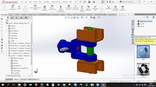 How to design Steam Engine cross Head in Solidworks [upl. by Stanway767]