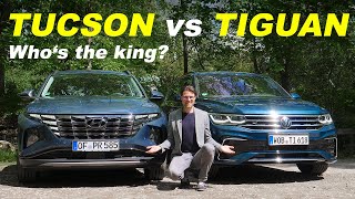 allnew Hyundai Tucson vs VW Tiguan Facelift comparison REVIEW 2021 [upl. by Gyatt]