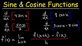 Derivative of Sine and Cosine Functions  Calculus [upl. by Dareece]