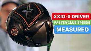 XXIO X DRIVER FASTER GOLF SWING SPEEDS MEASURED [upl. by Handal674]