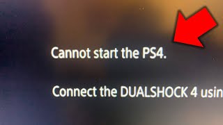 Cannot start the PS4 How to FIX in under 2 minutes [upl. by Markman838]