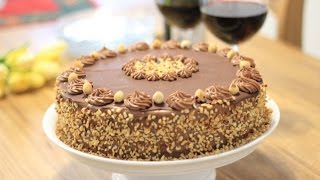 TORTA FERERO  FERRERO CAKE RECIPE [upl. by Inglis150]