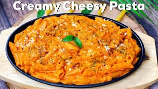 Creamy Cheesy Red Sauce Pasta  Red Sauce Pasta  Cheesy Pasta  Flavourful Food By Priya [upl. by Halyak592]