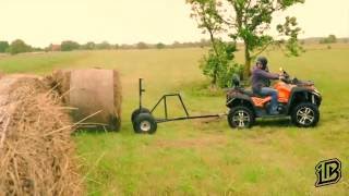 ATV amp UTV Bale  Hay Trailer [upl. by Akined]