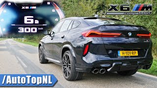 BMW X6M Competition 0300KMH ACCELERATION TOP SPEED amp SOUND by AutoTopNL [upl. by Gardel526]