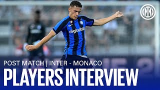 INTER  MONACO 22  ASLLANI EXCLUSIVE POST MATCH INTERVIEW 🎤⚫️🔵 [upl. by Maurilia]