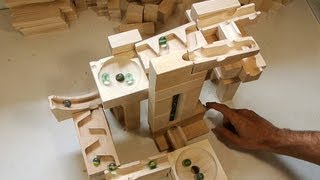 A few tracks built with the marble run blocks [upl. by Marshall]