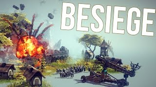 Besiege Gameplay Part 1  DESTRUCTION CREATION  Besiege First Look Impressions [upl. by Zetnauq]