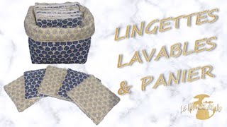 DIY  Je réalise des lingettes lavables et leur panier [upl. by Nowaj]