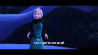 Disney Frozen  Let It Go Song with Lyrics [upl. by Htnicayh205]